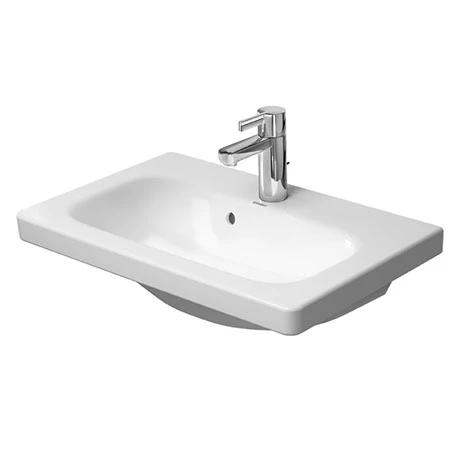 Duravit DuraStyle 635mm 1TH Furniture Compact Washbasin - 2337630000 3 Duravit DuraStyle 635mm 1TH Furniture Compact Washbasin - 2337630000