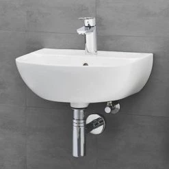 Grohe Bau Ceramic 450mm 1TH Wall Hung Basin - 39424000 -Wall Hung Basins Shop 39424000 D2 460