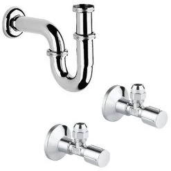 Grohe Bau Ceramic 600mm Complete Basin Package (Tap + waste included) -Wall Hung Basins Shop 39472000 nd4 460