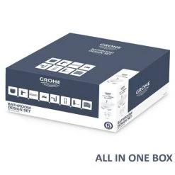 Grohe Bau Ceramic 600mm Complete Basin Package (Tap + waste included) -Wall Hung Basins Shop 39472000 nd5 460