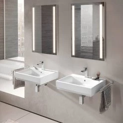 Grohe Cube Ceramic 600mm 1TH Wall Hung Basin - 3947300H -Wall Hung Basins Shop 3947300H D2 460