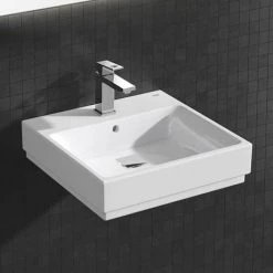 Grohe Cube Ceramic 500mm 1TH Wall Hung Basin - 3947400H 7 Grohe Cube Ceramic 500mm 1TH Wall Hung Basin - 3947400H -Wall Hung Basins Shop 3947400H D1 460