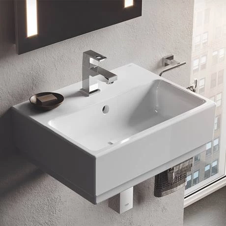 Grohe Cube Ceramic 500mm 1TH Wall Hung Basin - 3947400H 4 Grohe Cube Ceramic 500mm 1TH Wall Hung Basin - 3947400H - Image 2