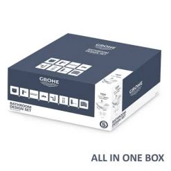 Grohe Euro Ceramic 600mm Complete Basin Package (Cosmo Smart Tap + Waste Included) -Wall Hung Basins Shop 39642000 nd5 460