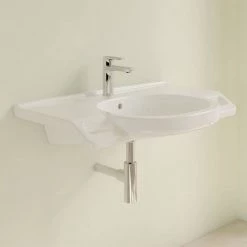 Villeroy and Boch ViCare 810mm Wheelchair Accessible Washbasin - 41208001 -Wall Hung Basins Shop 41208001 D3 460