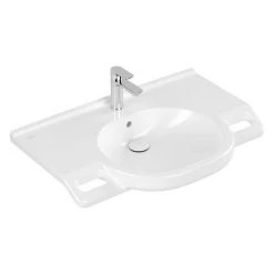 Villeroy and Boch ViCare 810mm Wheelchair Accessible Washbasin - 41208001 -Wall Hung Basins Shop 41208001 D4 460