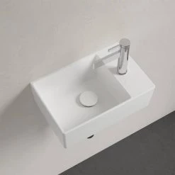 Villeroy and Boch Memento 2.0 400 x 260mm 1TH Wall Hung Basin -Wall Hung Basins Shop 43234001 D3 460