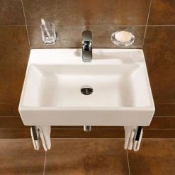 Villeroy and Boch Memento 1TH Wall Hung Basin -Wall Hung Basins Shop 51336001 D4 460