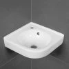 Villeroy and Boch O.novo 400 x 320mm 1TH Corner Handwash Basin - 73103201 -Wall Hung Basins Shop 73103201 P