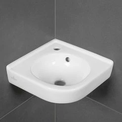 Villeroy and Boch O.novo 400 x 320mm 1TH Corner Handwash Basin - 73103201