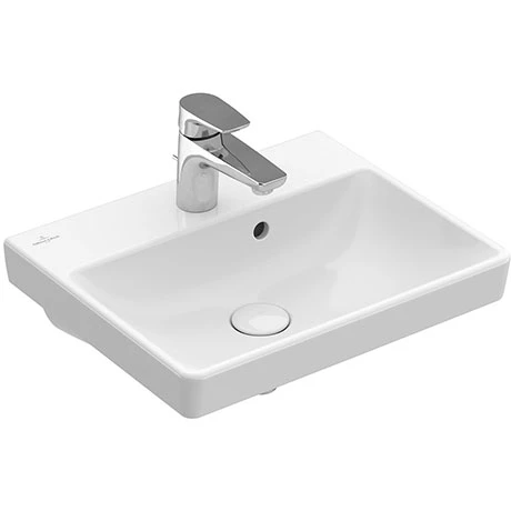 Villeroy and Boch Avento 450 x 370mm 1TH Handwash Basin - 73584501 3 Villeroy and Boch Avento 450 x 370mm 1TH Handwash Basin - 73584501