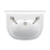 Arcade 500mm Cloakroom Basin Two Tap Hole with Overflow -Wall Hung Basins Shop ARC500 2TH P