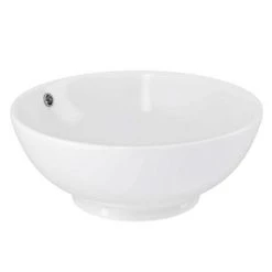 Arezzo Stone Resin Floating Basin Shelf inc. 2 Round Basins - 1200mm Wide -Wall Hung Basins Shop AZ12MWSLFB1 d2 460