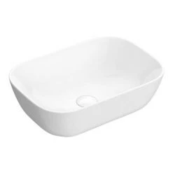Arezzo Stone Resin Floating Basin Shelf inc. Curved Rectangular Basin - 600mm Wide 9 Arezzo Stone Resin Floating Basin Shelf inc. Curved Rectangular Basin - 600mm Wide -Wall Hung Basins Shop AZ6MWSLFB2 d2 460