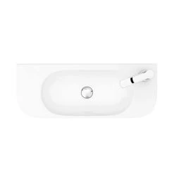 Arezzo 710 x 275mm Curved Wall Hung 1TH Basin -Wall Hung Basins Shop AZ78517 n d4 460