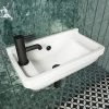 Arezzo Wall Hung Compact Cloakroom Basin 1TH - 505 x 270mm -Wall Hung Basins Shop AZ7955 n p