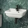 Arezzo Wall Hung Cloakroom Basin 1TH - 460 x 330mm -Wall Hung Basins Shop AZ7957 n p