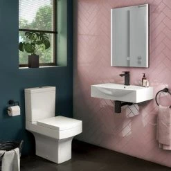 Arezzo 600 x 400 Modern Wall Mounted / Counter Top 1TH Basin -Wall Hung Basins Shop AZ814D n d3 460