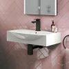 Arezzo 600 x 400 Modern Wall Mounted / Counter Top 1TH Basin -Wall Hung Basins Shop AZ814D n p