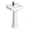 Arezzo Traditional 1 Tap Hole Basin + Pedestal (Various Size Options) -Wall Hung Basins Shop AZTBP n prod