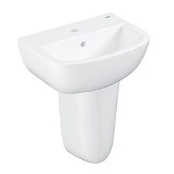 Grohe Bau 450mm 1TH Basin + Half Pedestal
