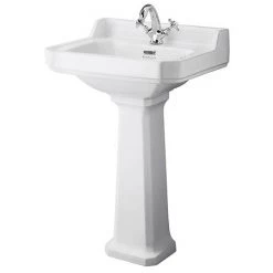 Bayswater Fitzroy Comfort Height Traditional 1TH Basin & Full Pedestal