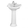 Bayswater Porchester Traditional 1TH Basin & Full Pedestal -Wall Hung Basins Shop BAYC103 P