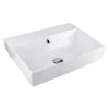 BagnoDesign 600mm 0TH White Funktion Countertop or Wall Mounted Basin -Wall Hung Basins Shop BDS FUN 702 A WH P