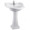 Burlington Classic Round 65cm Basin with Pedestal - Various Tap Hole Options 1 Burlington Classic Round 65cm Basin with Pedestal - Various Tap Hole Options -Wall Hung Basins Shop Burlington Classic Round 65cm Basin with Pedestal p