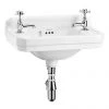 Burlington Edwardian 2TH Wall Mounted Cloakroom Basin - B8 -Wall Hung Basins Shop Burlington Edwardian 2TH Wall Mounted Cloakroom Basin p