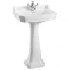 Burlington Edwardian Medium Basin & Pedestal -Wall Hung Basins Shop Burlington Edwardian Medium Basin and Pedestal prod