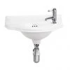 Burlington Traditional 1TH Wall Mounted Curved Cloakroom Basin - P13R -Wall Hung Basins Shop Burlington Traditional 1TH Wall Mounted Curved Cloakroom Basin P13R n p