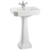 Burlington Victorian Medium Basin and Pedestal - Various Tap Hole Options -Wall Hung Basins Shop Burlington Victorian Medium 56cm Basin and Pedestal p