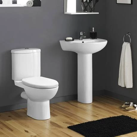 Cove 530mm Basin 1TH with Pedestal 5 Cove 530mm Basin 1TH with Pedestal - Image 3