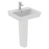 Ideal Standard Connect Air Cube 1TH Basin + Pedestal 2 Ideal Standard Connect Air Cube 1TH Basin + Pedestal -Wall Hung Basins Shop CAC 50 1TH F P