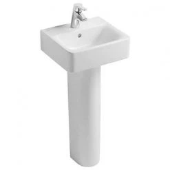 Ideal Standard Connect Cube 40cm 1TH Handrinse Basin + Pedestal
