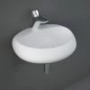 RAK Cloud 55cm 1TH Wall Hung Basin - Matt White -Wall Hung Basins Shop CLOWB5501500A P
