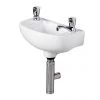 RAK Compact 45cm Slimline Basin - 2 TH - COMSLWB2 -Wall Hung Basins Shop COMSLWB2 p