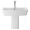 Hudson Reed Arlo 550mm 1TH Basin + Semi Pedestal -Wall Hung Basins Shop CPC026 prod