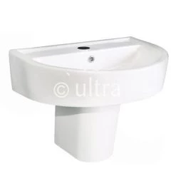 Ultra - Priory 600 Basin 1TH & Semi Pedestal - CPR001