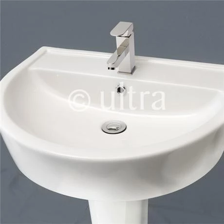 Ultra - Priory 600 Basin 1TH & Full Pedestal - CPR002 4 Ultra - Priory 600 Basin 1TH & Full Pedestal - CPR002 - Image 2