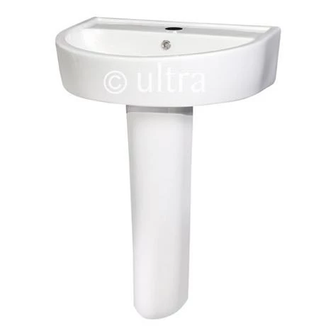 Ultra - Priory 600 Basin 1TH & Full Pedestal - CPR002 3 Ultra - Priory 600 Basin 1TH & Full Pedestal - CPR002