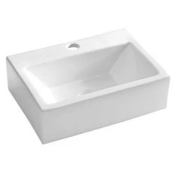 Crosswater - Gerona 1 Tap Hole Countertop or Wall Mounted Basin - 425 x 305mm