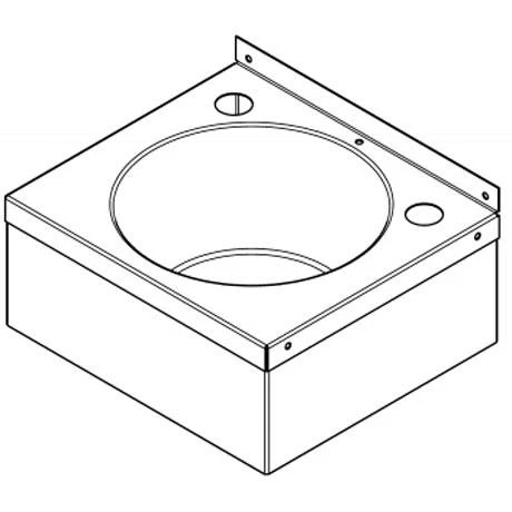 Franke Model A D20161N Stainless Steel Washbasin with Apron Support & Waste Kit 4 Franke Model A D20161N Stainless Steel Washbasin with Apron Support & Waste Kit - Image 2