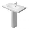 Duravit D-Code 1TH Washbasin + Full Pedestal -Wall Hung Basins Shop DC85F1THFP P