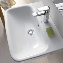 Duravit DuraStyle 1TH Basin + Full Pedestal -Wall Hung Basins Shop DS551THFP D2 460
