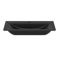 Ideal Standard Connect Air Silk Black 840mm Wall Mounted / Vanity Basin - E0279V3 -Wall Hung Basins Shop E0279V3.ai2 460