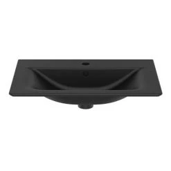 Ideal Standard Connect Air Silk Black 640mm Wall Mounted / Vanity Basin - E0279V3 -Wall Hung Basins Shop E0289V3.ai2 460