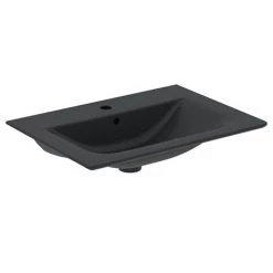 Ideal Standard Connect Air Silk Black 640mm Wall Mounted / Vanity Basin - E0279V3