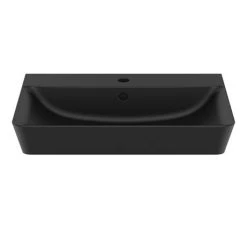 Ideal Standard Connect Air Cube Silk Black 600mm Wall Mounted / Vanity Basin - E0298V3 10 Ideal Standard Connect Air Cube Silk Black 600mm Wall Mounted / Vanity Basin - E0298V3 -Wall Hung Basins Shop E0298V3.ai2 460